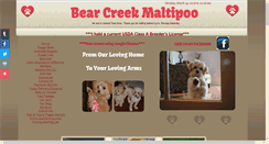 Desktop Screenshot of bearcreekmaltipoo.com